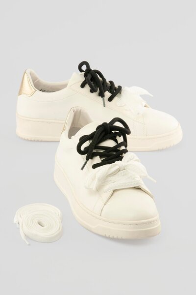 Mubiano Women's Sneaker Thick Sole Double Lace-Up Casual Sports Shoes Elvora ...