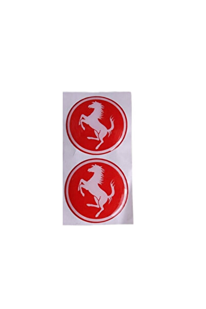 OEM FERRARİ LOGO DAMLA REFLEKTÖR KIRMIZI