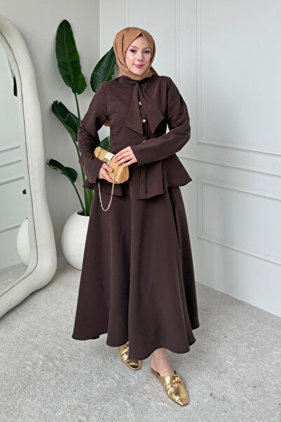 Tesettür Diyarı Set Hijab cu fular din material textil Milena Tansel - Maro amar