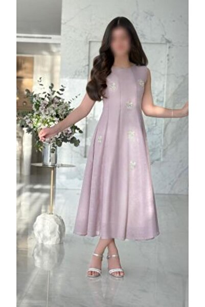 arushi فستان راما الأنيق بلون الخزامى الناعم