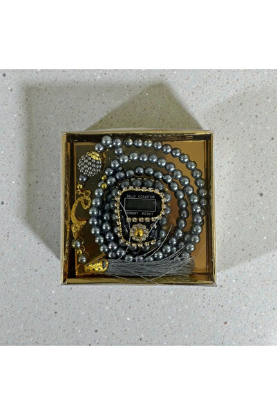 Zey-Al Defne Prayer Beads and Zikirmatik Set |   Blue |   Boxed Gift Zikir Set