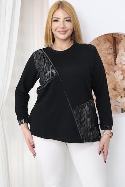 Siyezen Plus Size Stone Embellished Blouse