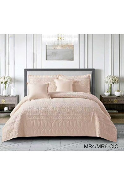 miral Summer 6-piece plain compressed double bed sheet set for a refreshing s...