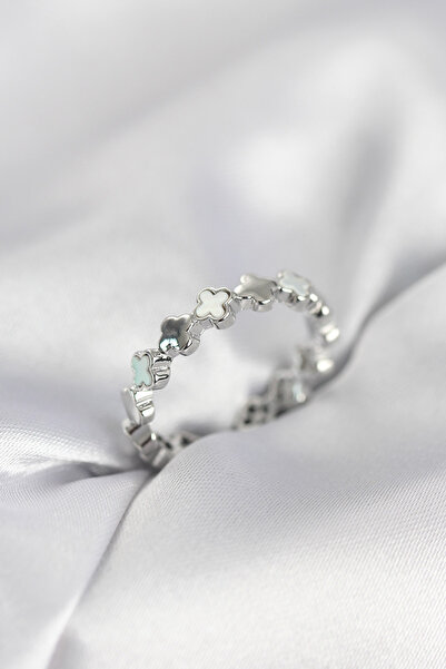 callerrons accessories خاتم نسائي فضي اللون موديل Yonca - EBJ260214W39623