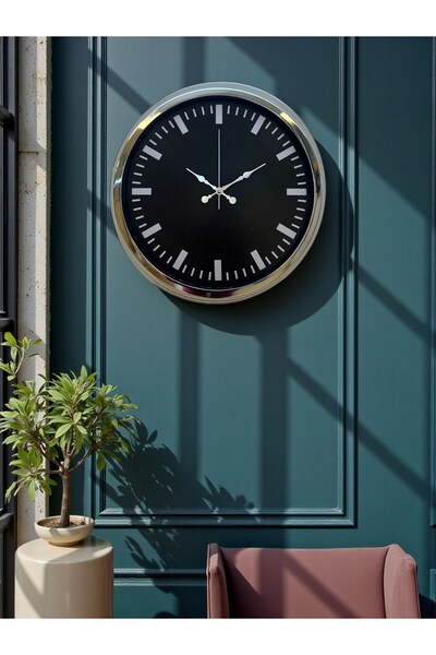 Cetiner Group Elegance 40 cm Metal Decorative Wall Clock