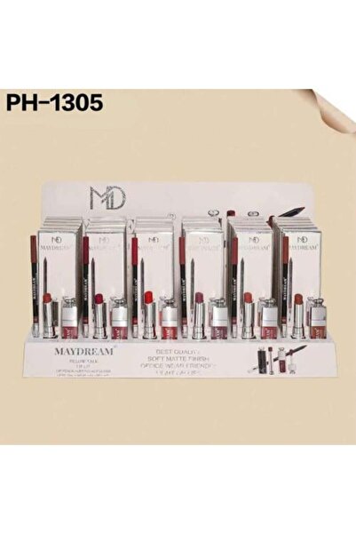 MAYDREAM محدد شفايف +احمر شفايف + جلوس شفايف 36 حبة