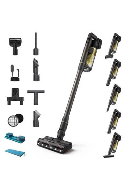 Philips XC7167/01 Cordless Vacuum Cleaner Steel Yellow