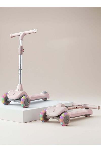 BAYBEE Glyde Kids Skate Scooter For Kids, Foldable 4 Height Adjustable Handle...