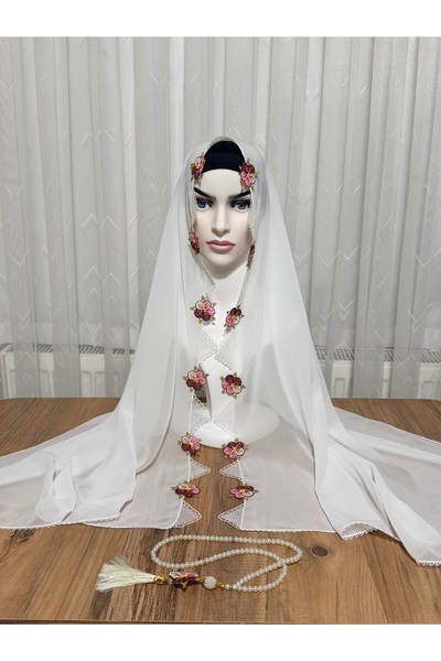 DEVSER Needlepoint Prayer Head Scarf