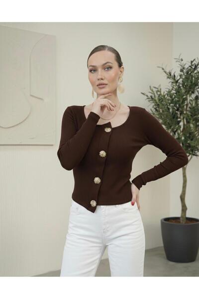 DOEDA MODA New Product Asymmetrical Cut Accessory Detailed Modal Fabric Women...