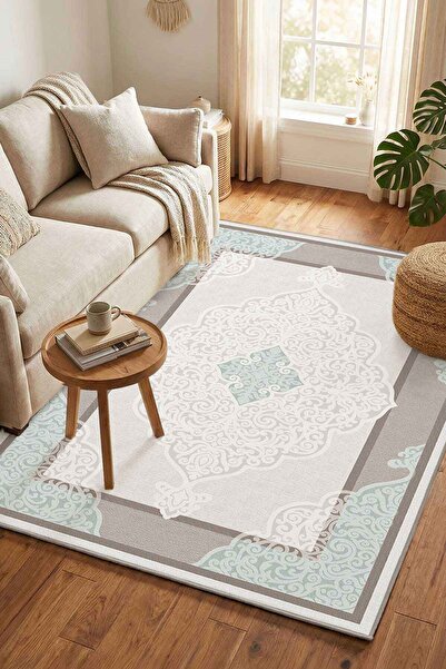 Monnhein Seri Sonu Yıkanabilir Kaymaz Taban Dijital Baskılı Halı 100 x 250