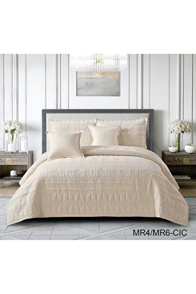 miral Summer 6-piece plain compressed double bed sheet set for a refreshing s...