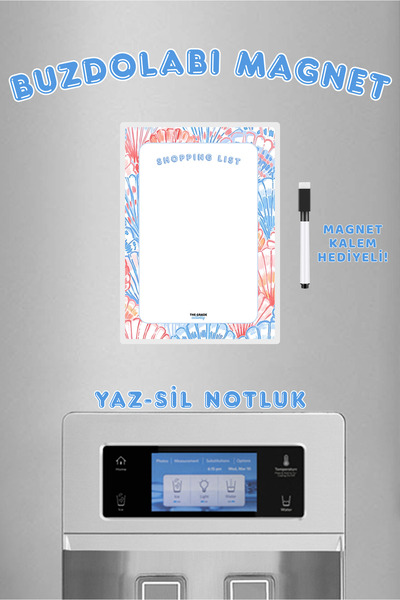 The Grade Activity Yaz Sil Notluk Marin Temalı Shopping List Ev Dekorasyon Ma...