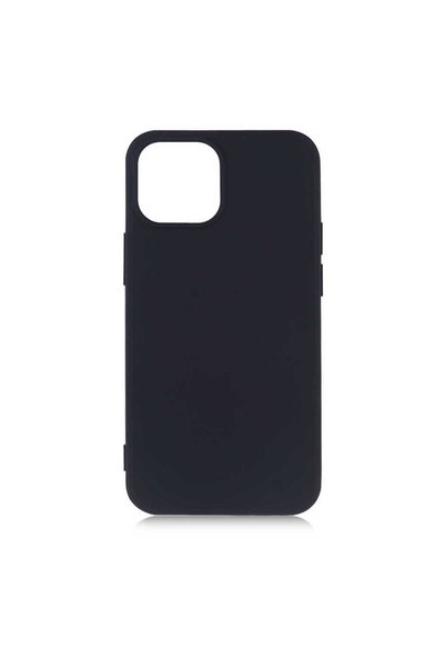 Generic Brand حافظة سيليكون GNST Premier متوافقة مع هاتف iPhone 13 Mini - أسود