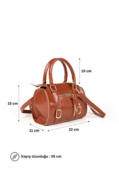 MYSTOBAG Alia Women's Vintage Design Buckle Detailed Zippered Daily Hand Shou...