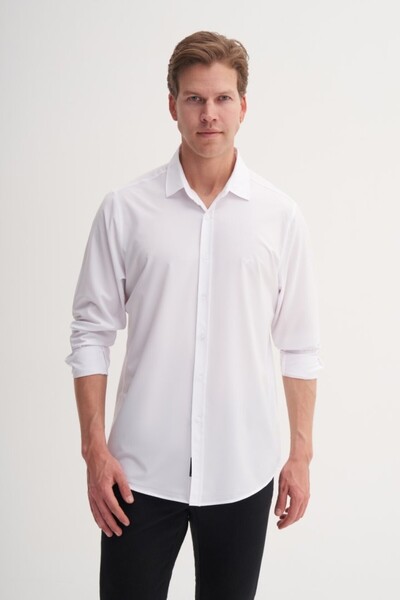 Cazador Men's Long Sleeve Shirt 20480 White