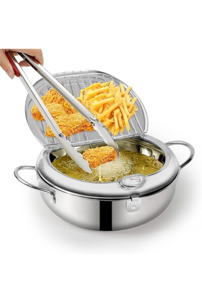 Store Deep Fryer Pot, 304 Stainless Steel Japanese Deep Fryer, Description Im...