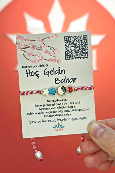 Anpiel Yin Yang Turkuaz Doğal Taşlı Şarkı Hediyeli Marteniçka Dilek Bileklik ...