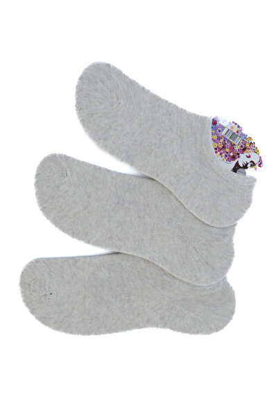 Oppland Women's Summer Ballerina Socks Cotton 3-Piece Flora Model Anti-Sweat ...