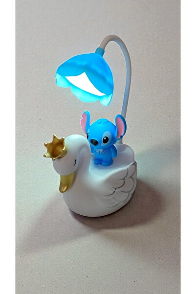 FAMEMUS ACCESSORY Kuğu Stitch Masa Üzeri Gece Lambası Hediyelik Ürün boyut:20...