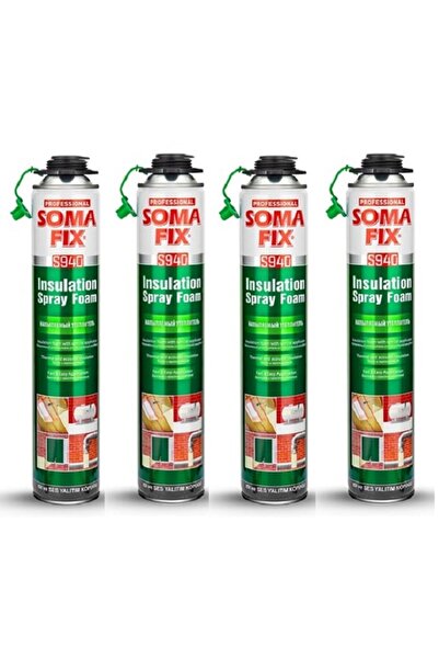 Somafix 4 ADET Tabancalı ISI VE SES YALITIM Poliüretan KÖPÜK S940