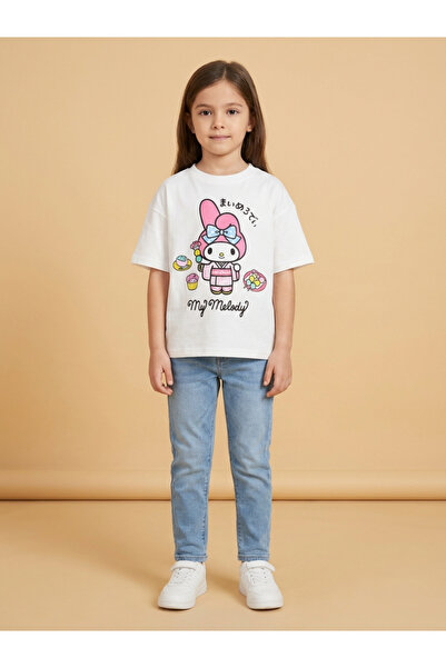 ALYAKİDS Girl's Tshirt My Melody Printed 100% Cotton T-Shirt