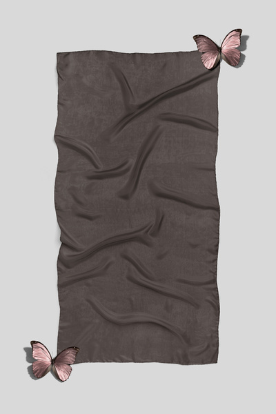 Befahomes Vizon Düz Renk Pamuksu Soft Şal