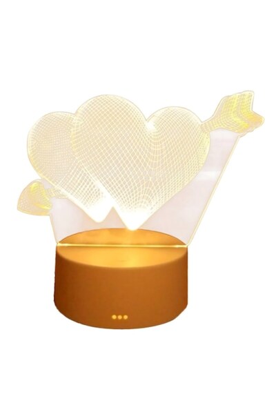 Optim Solution 3D Heart Design Lamp