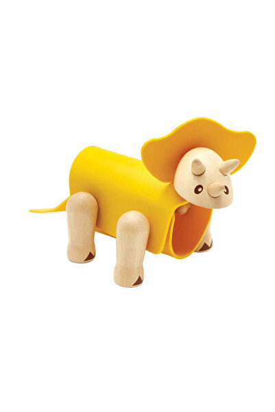 PLANTOYS D.I.Y. Triceratops — Wooden Dinosaur Building Toy
