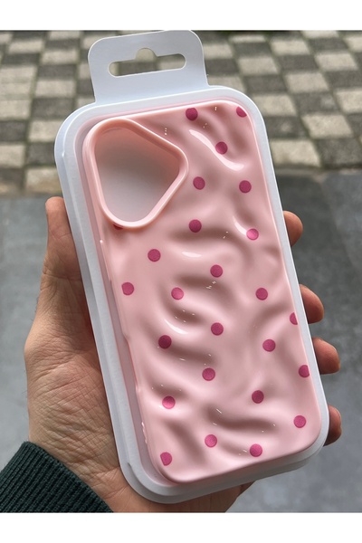 EDELFU iPhone 17 Compatible - Wavy Crinkle Pattern Cover Soft Silicone Phone ...