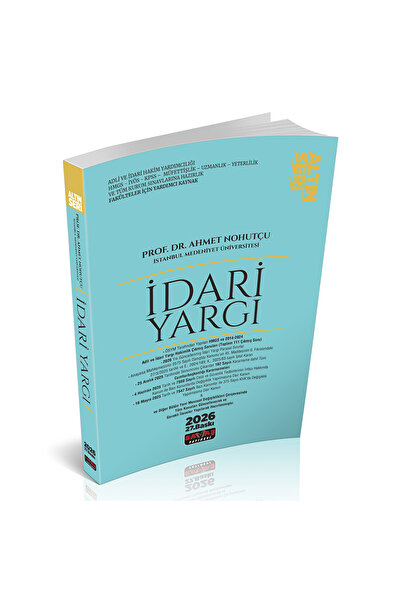 Savaş Yayınevi İdari Yargı Konu Anlatımı Altın Seri Savaş Yayınları 2026