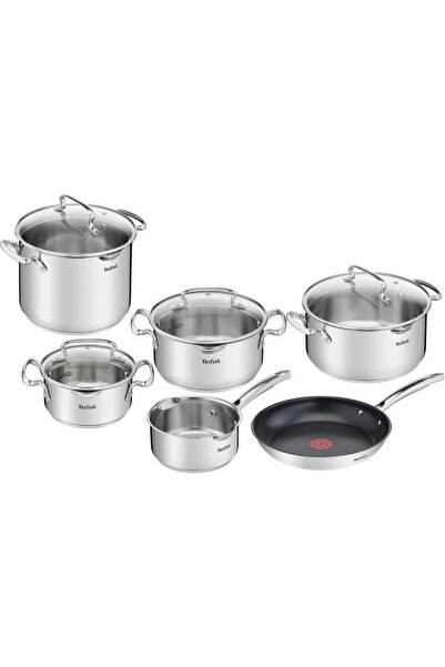 TEFAL Duetto+ pot set with frying pan, 10 pieces