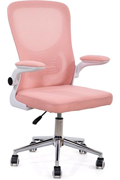 Afifa Furniture كرسي مكتب شبكي – كرسي مريح مزود بدعم للفقرات القطنية، ومساند ...