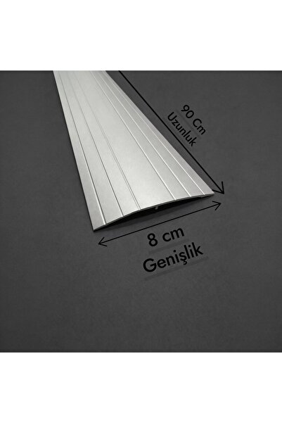 PashaDekor 8 Cm Alüminyum Düz Kapı Eşiği Profili 90 Cm