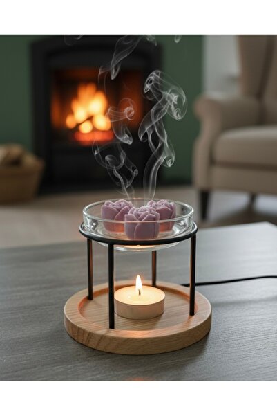 CeyShe Yoğun Lavanta Kokulu %100 Soya Wax Vegan 9 Adet Gül Görünümlü Tablet B...