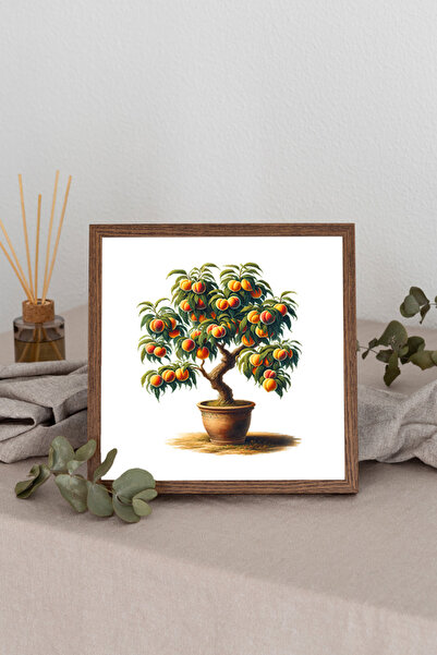 Dekorsiahome Τετράγωνος πίνακας με ξύλινο πλαίσιο TK2922