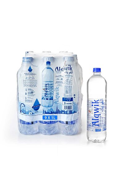 Alqwik Taste of Royalty مياه شرب طبيعية منخفضة الصوديوم من ألكويك، عبوة 1 لتر...