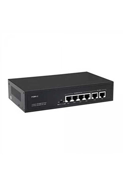 Genel Markalar Retro RT-4P2U 4 Port 10/100 Mbps PoE Switch – 2 Uplink 10/100 Mbps