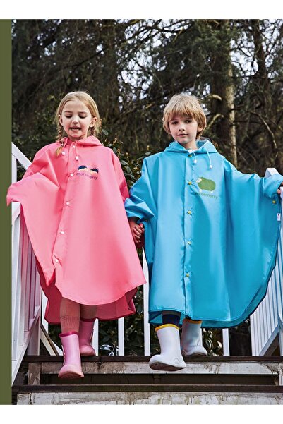 Shopi MUNTAQI 2Pcs Boys And Girls With Backpacks Riding Ponchos Hiking Waterp...