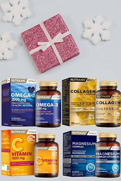 Nutraxin Yoğun Bakım Paketi Günlük Destek –Omega2000+Collagen Complex+Magnezy...
