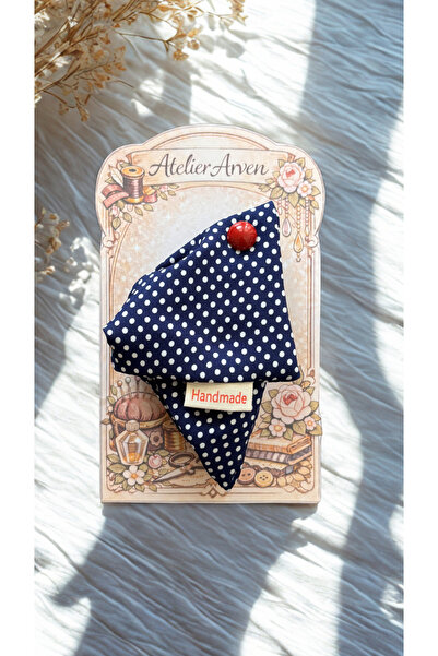 Home Navy Blue Polka Dot Buckle
