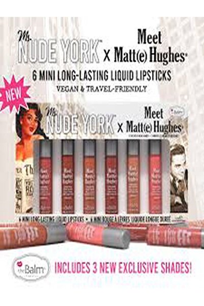 Balm theBalm Meet Matte Hughes Ms. Nude York 6'lı Ruj Seti