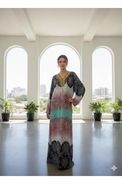 ALnama Elegant colorful women's jalabiya