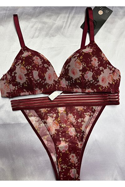 İpek İç Giyim Dolgusuz Kadın alt üst sütyen takımı