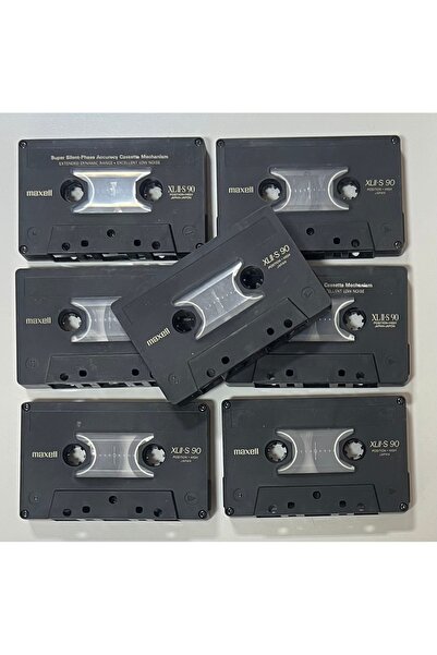 Maxell 7 Adet Siyah Kasa Dekorluk Kaset Lotu (Dolumda Yapılabilir)