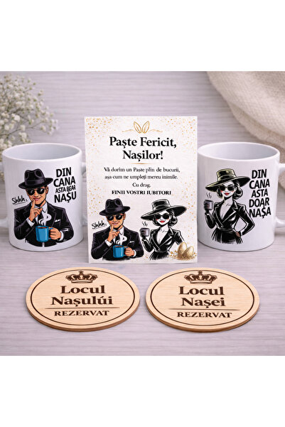 OEM Godfathers Easter Gift Set – Mugs + Personalized Greeting Card + Engraved...