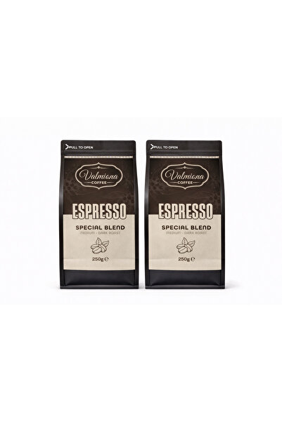 Valmiona قهوة إسبريسو 500 جرام - مزيج خاص محمص متوسط إلى داكن (2×250 جرام)