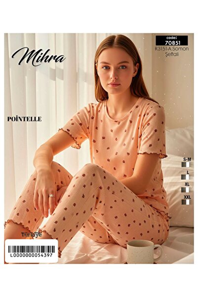Mihra Yeni Sezon %100 Pamuk Kısa Kol Pijama Takımı