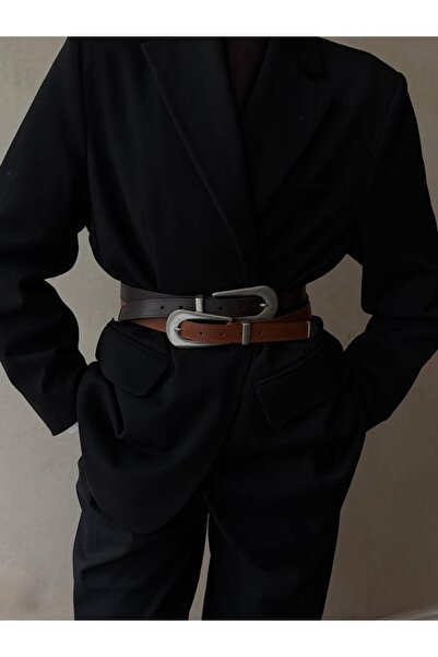 ALTUDA Дамски колан с овална катарама и бродерия