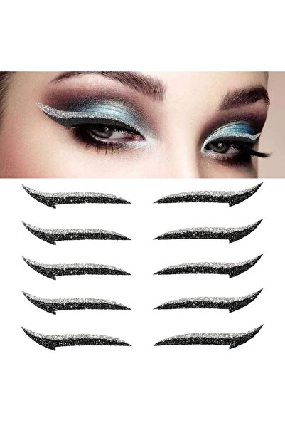 Uranian Eyeliner Stickers Glitter Eyeliner Stickers Instant Adhesive Eye Line...